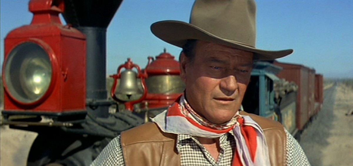 Em um filme com John Wayne